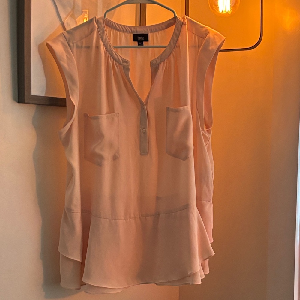 Mossimo Supply Co. Pink Sleeveless Blouse